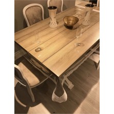 vexillum Pvc Dantelli | 0.40MM | Şeffaf Pvc Masa ve Masa Örtüsü Koruyucu | Ince Masa Pedi | Şeffaf Muşamba