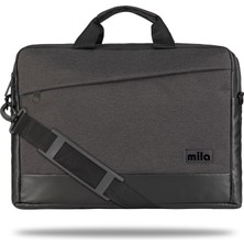 Mila ML-T504 Viena Serisi 15.6" Su Geçirmez Kumaş, Laptop ,notebook Taşıma Çantası -Gri