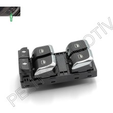 Pelit Otomotiv Audi A6 (2011-2018) Sol Dörtlü Cam Açma Düğmesi 4G0959851