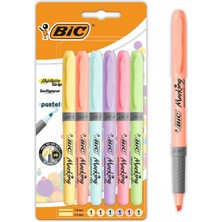 Bic Pastel 6'lı Fosforlu Kalem Marking Highlighter Pastel Blister