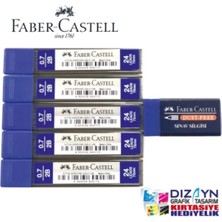 Faber-Castell 0,7 mm Uç Boyutlu Çok Renkli Mekanik Seti 5 Min + 1 Silgi