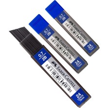 Faber-Castell Faber Castel 2b 0.7 mm 24 Kalem Ucu 60 mm 3 Adet