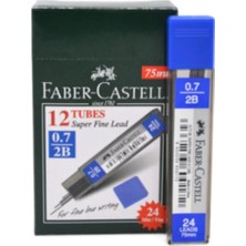 Faber-Castell 0.7 2B Uç 12'li Paket Standart Ölçü 1 Adet