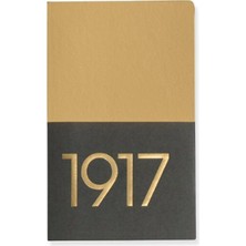 Leuchttrum 1917 Jottbook Metallic Edition Çizgisiz 2'li Defter Seti  A6 Gold