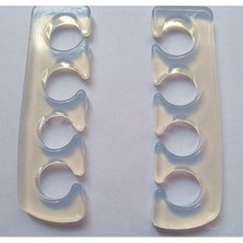 Gali's Parmak Ayırıcı Silikon Şeffaf Geçmeli 1 Çift Silikon