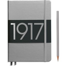 Leuchttrum 1917 Metallic Edition Çizgisiz Sert Kapak Defter A5 Silver