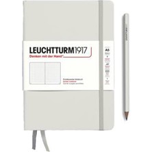 Leuchttrum 1917 Medium(A5) Sert Kapak, 251 Numaralandırılmış Noktalı Sayfa Defter Light Grey 367247