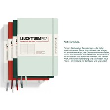 Leuchttrum 1917 Medium(A5) Sert Kapak, 251 Numaralandırılmış Noktalı Sayfa Defter Light Grey 367247