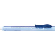 Pentel Sürgülü Kalem Silgi Şeffaf Gövdeli Mavi YZE-11T-B