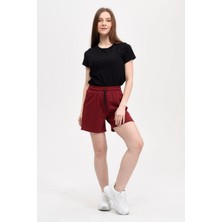 Defy's Kadın Şort Bordo