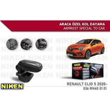 Niken Araca Özel Kol Dayama Siyah Renault Clio V Hb 2013- İçin Rahatlık