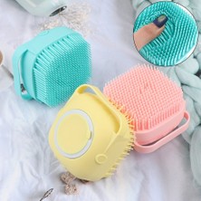 Via De Luna Şampuan Hazneli Jel Hazneli Banyo Lifi Banyo Kesesi Sırt Kesesi Hazneli Silikon Kese Lif