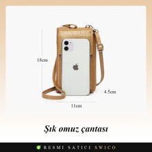 Swico Remado Vintage Çapraz Kadın Cep Telefonu Çantası (Yurt Dışından)