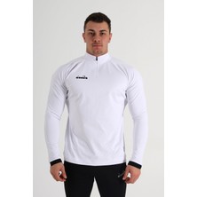 Diadora Elite Antrenman Eşofmanı Tek Üst Beyaz