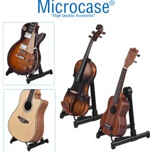 Microcase Katlanabilir Profesyonel Keman Ukulele Gitar Standı Sehpası - AL3742