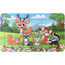 Trendy Toys Ahşap Puzzle Ilk Yapbozum 3 Adet 6 Parçalı 18X11CM