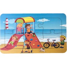 Trendy Toys Ahşap Puzzle Ilk Yapbozum 3 Adet 6 Parçalı 18X11CM