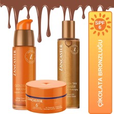 Lancaster Tan Deepener Spf6 + Tan Maximizer After Sun Serum + Oil Çikolata Bronzluğu Ve Sonrası Set