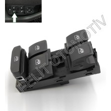 Pelit Otomotiv Tiguan Sol Dörtlü Cam Açma Düğmesi 5G0959857D