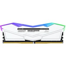 Corsair Team T-Force Delta Rgb White 32GB(2X16GB) 5200MHZ Ddr5 CL40 Gaming Ram (FF4D532G5200HC40CDC01)