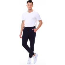 Garage Casual Wear Erkek Tek Alt Eşofman Jogger Lacivert