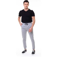 Garage Casual Wear Erkek Tek Alt Eşofman Jogger Gri