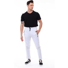 Garage Casual Wear Erkek Tek Alt Eşofman Parçalı  Düz Paça Gri