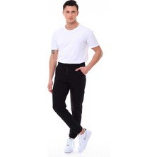 Garage Casual Wear Erkek Tek Alt Eşofman Jogger Siyah