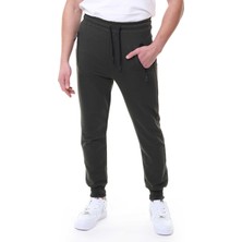 Garage Casual Wear Erkek Tek Alt Eşofman Manşetli Haki