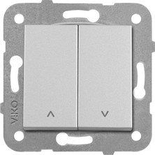 Viko Artline Novella Metalik Beyaz Jaluzi Kumanda Anahtarı Çerçevesiz 92605616