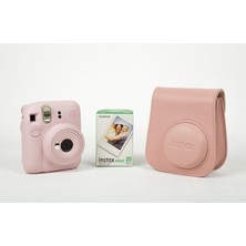 Instax Mini 12 Pembe Fotoğraf Makinesi ve Çantalı Hediye Seti 99