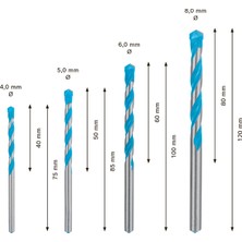 Bosch Expert Multiconstruction Cyl-9 Delme Ucu Seti 4/5/6/8 mm 4 Parça