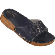Footflex Siyah Kadın Ortopedik Epin Terlik Mbs 403
