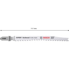 Bosch Expert ‘hardwood 2-Side Clean’ T 308 Bf Dekupaj Testere Bıçağı 3 Parça