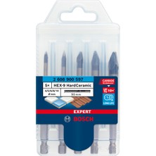 Bosch Expert Hex-9 Hardceramic Delme Ucu Seti 4/5/6/8/10 mm 5 Parça