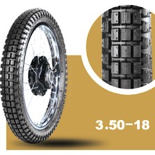 IRAN YASA TIRE & RUBBER Trop Offroad Arka Yol/toprak Motosiklet Lastiği 350-18 Tt Tubetype (Iç Lastikle Kullanıma Uygundur) 6pr  2023 Üretim Yılı