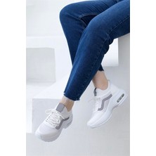 Konfores 1657 Anatomik Air Tabanlı Bayan Sneakers Ayakkabı - NKT01657-BEYAZ-40
