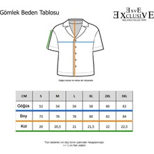 Exve Exclusive Beyaz Üzerine Kırmızı Mavi Çiçek Baskılı Pamuk Hawaii Apaş Yaka Kısa Kollu Yazlık Gömlek