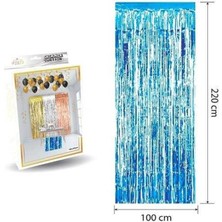 Kidspartim Metalize Mavi Arka Fon Süs