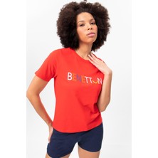 Benetton BNT-W20382-23Y Kadın T-Shirt