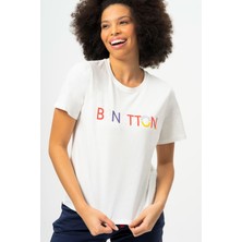 Benetton BNT-W20382-23Y Kadın T-Shirt