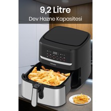 Goldmaster Goodfry 1800W 9,2 Litre 3xl Dev Hazneli Dokunmatik 10 Ön Ayarlı Airfryer Yağsız Sıcak Hava Fritözü