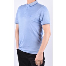 Raymons KML-R1000 Polo Yaka 50/1 Merserize Tişört/saks-Beyaz/m