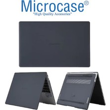 Microcase Matebook D14 Shell Rubber Kapak Kılıf - Siyah