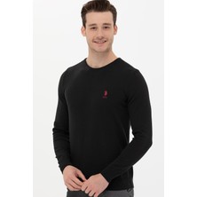 U.S. Polo Assn. Erkek Siyah Triko Kazak 50253443-VR046