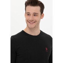 U.S. Polo Assn. Erkek Siyah Triko Kazak 50253443-VR046