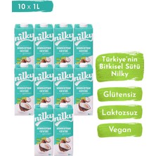 Nilky Hindistan Cevizi Sütü Glütensiz Bitkisel  Bazlı Laktosuz Vegan 10x1 lt