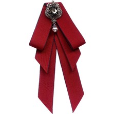 Plaza Balo Hediyesi Için Kadın Papyon Vintage Kolej Tarzı Rhinestone Kravat (Yurt Dışından)
