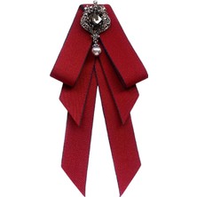 Plaza Balo Hediyesi Için Kadın Papyon Vintage Kolej Tarzı Rhinestone Kravat (Yurt Dışından)