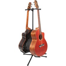 Microcase Profesyonel 2li Saz Klasik Akustik Elektro Gitar Standı Ev Kurs Sahne Sehpası - AL3750